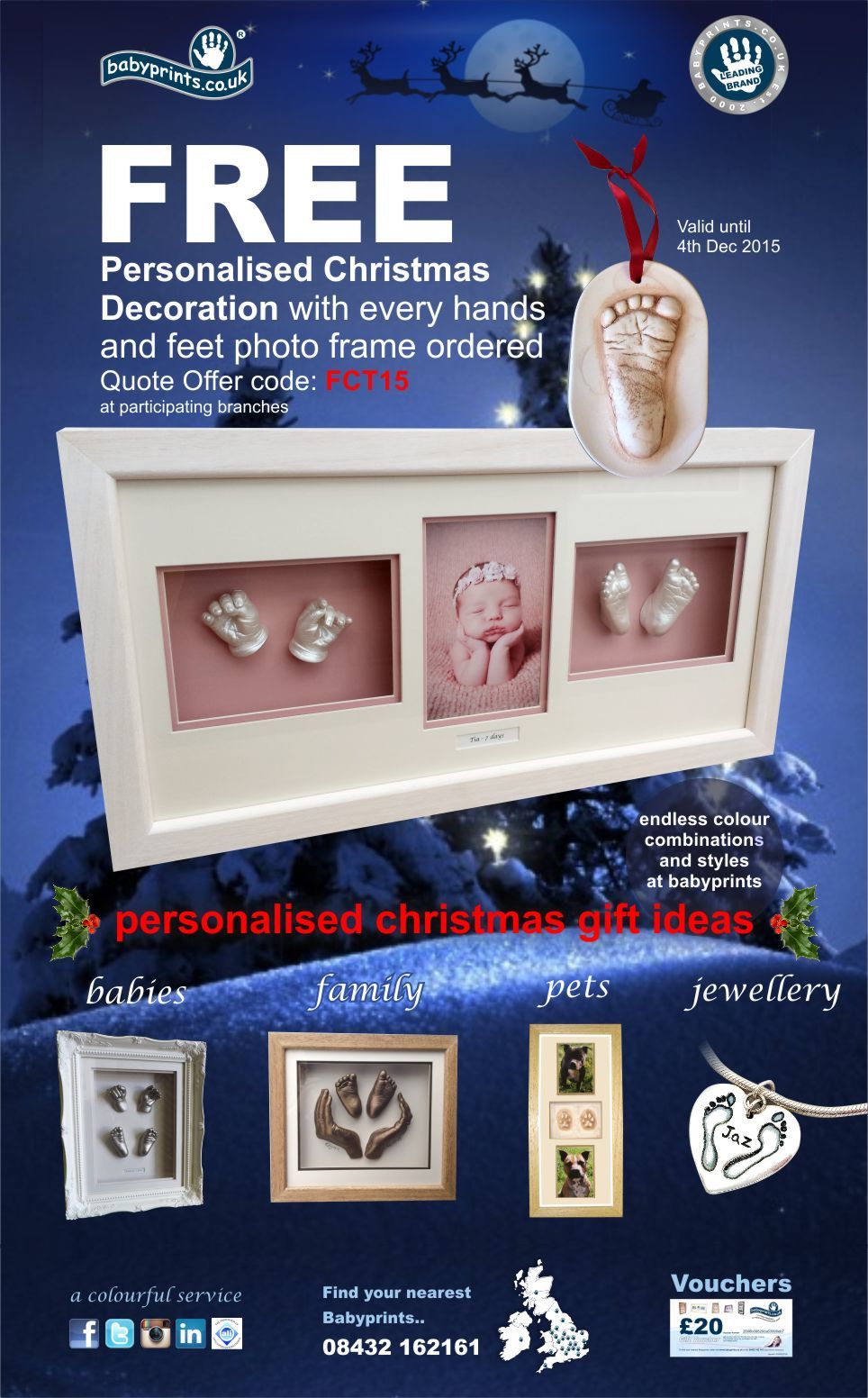 FREE unique Christmas decoration imprint offer