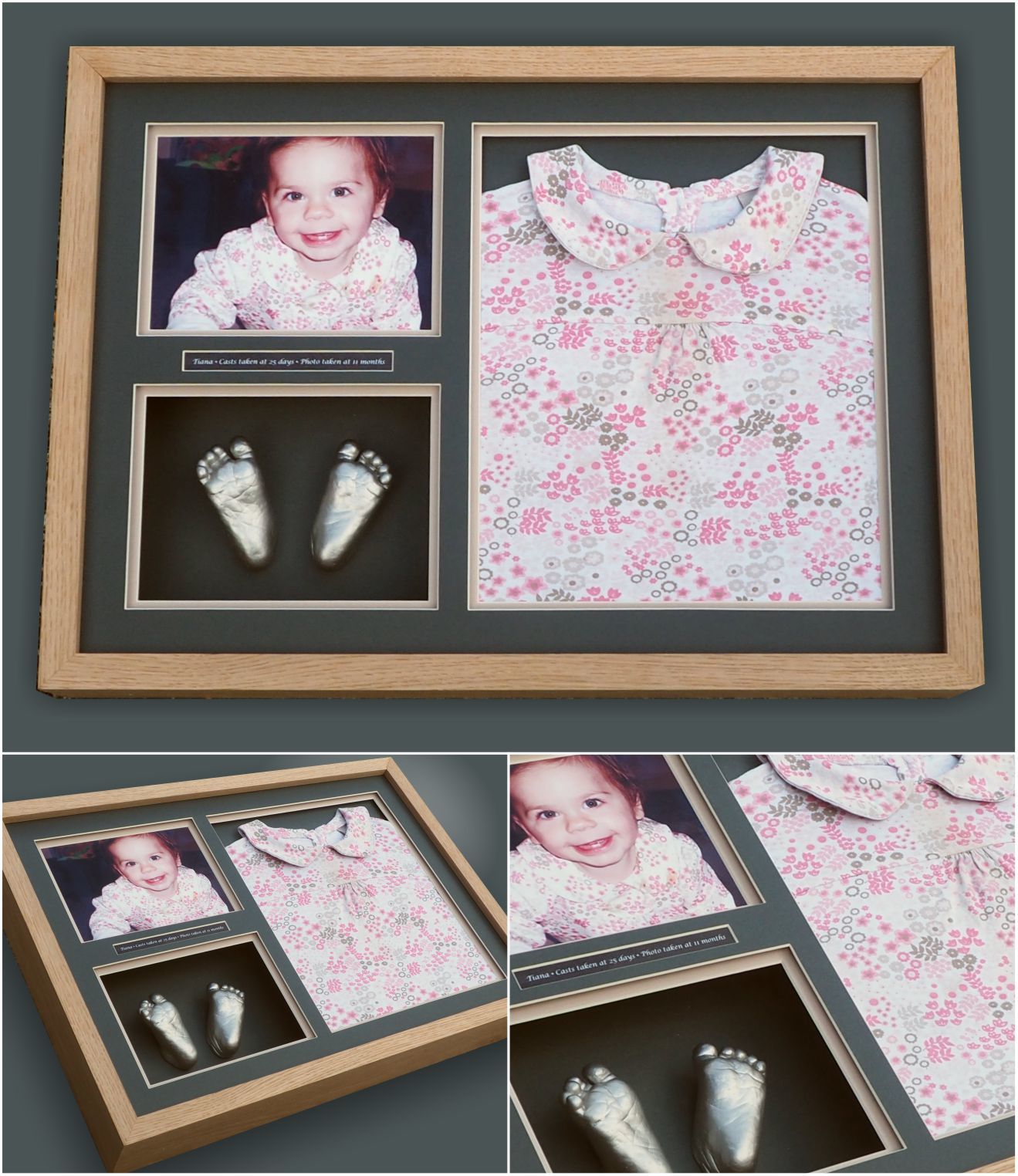Baby keepsake frames