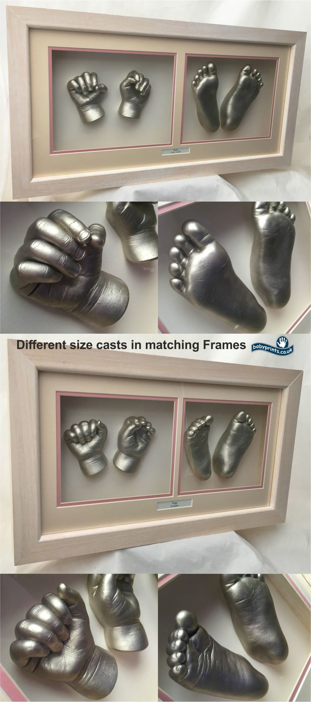 Different size casts in matching Frames