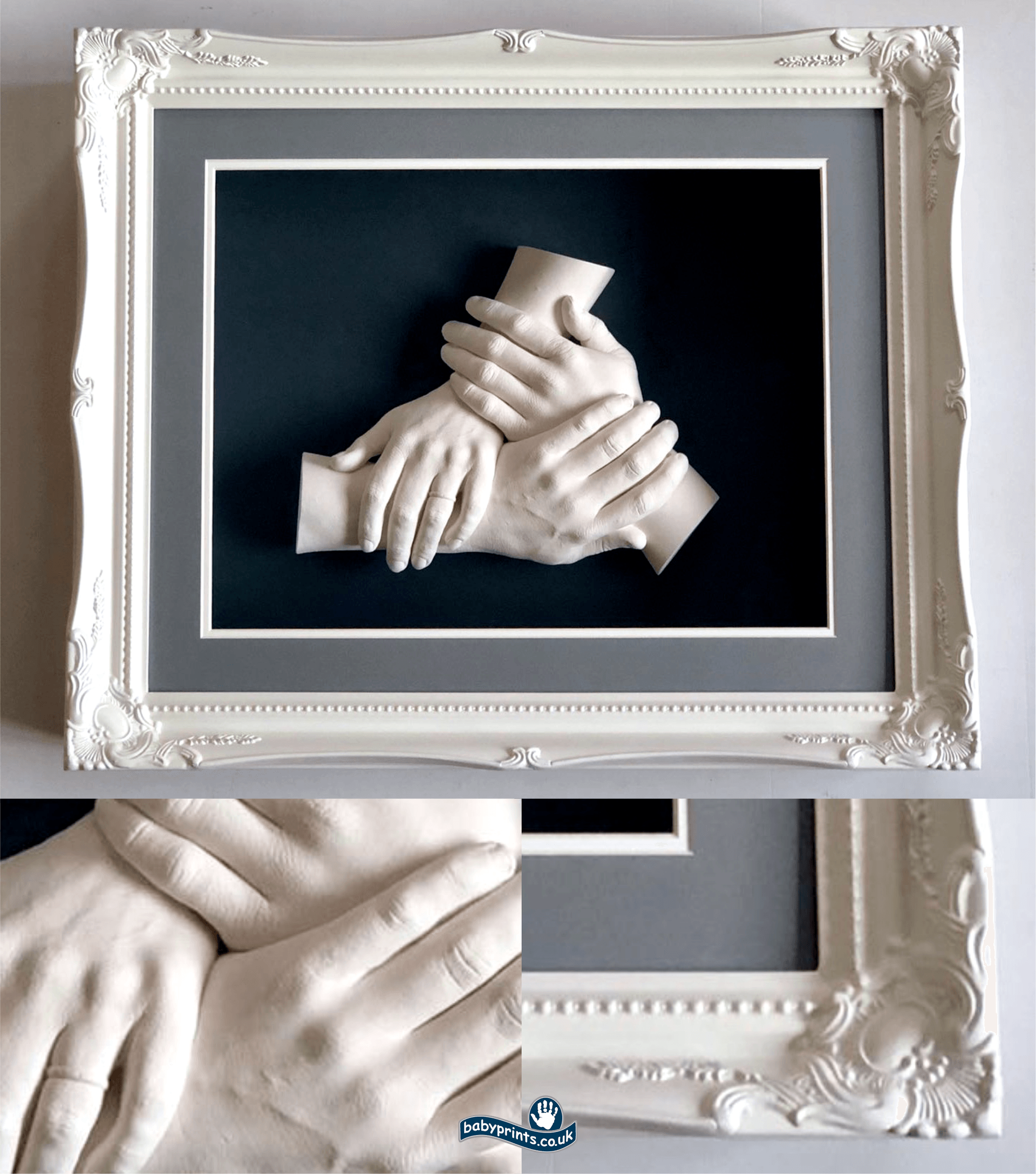 Family linked hands cast