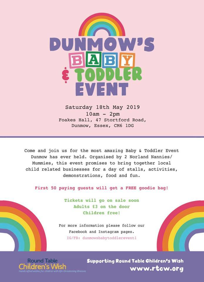 Dunmow’s Baby & Toddler Event 2019